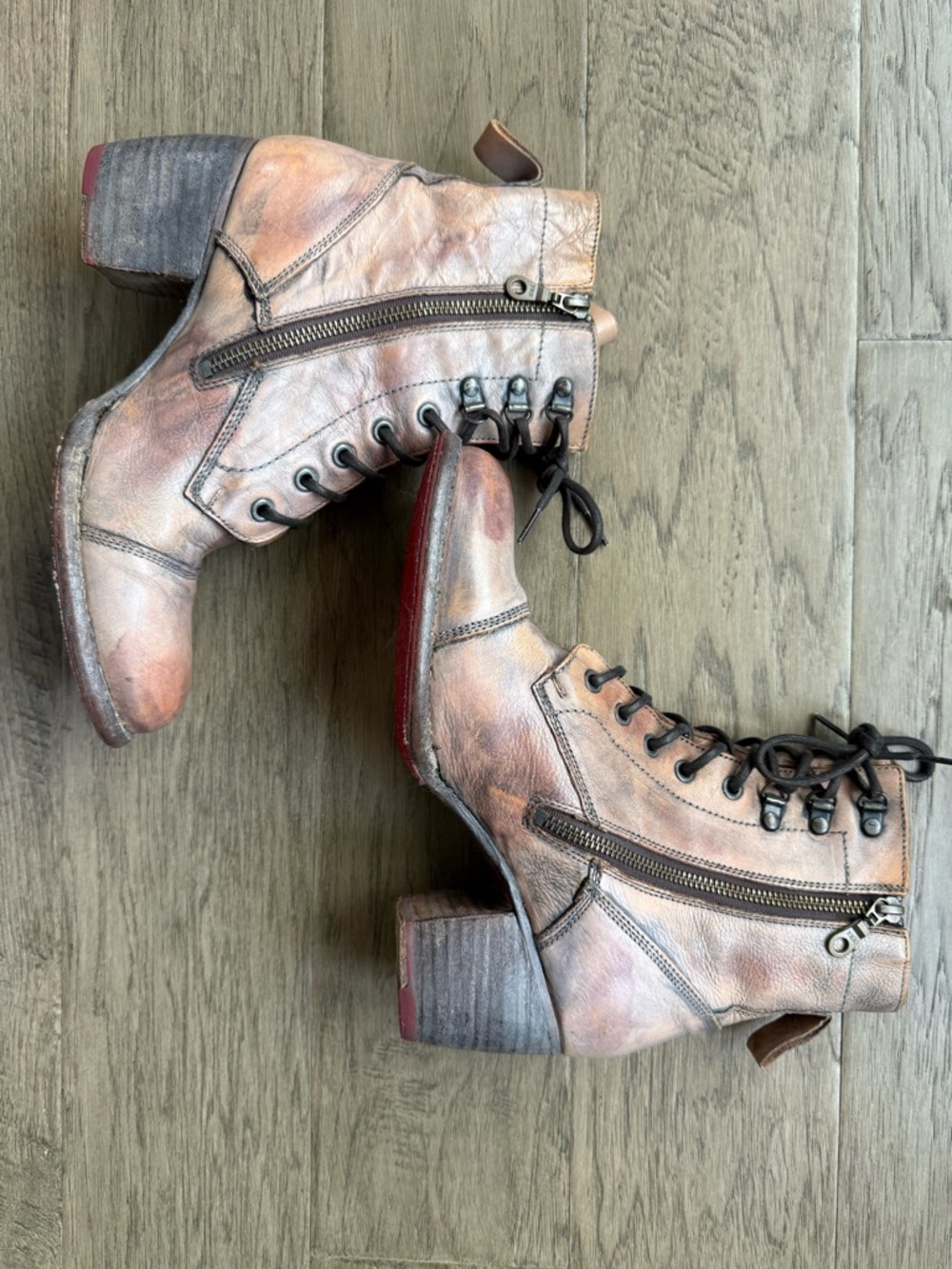 Bed Stu Women's Judgement Boots - Distressed Teak - size 10 - Picture 2 of 9